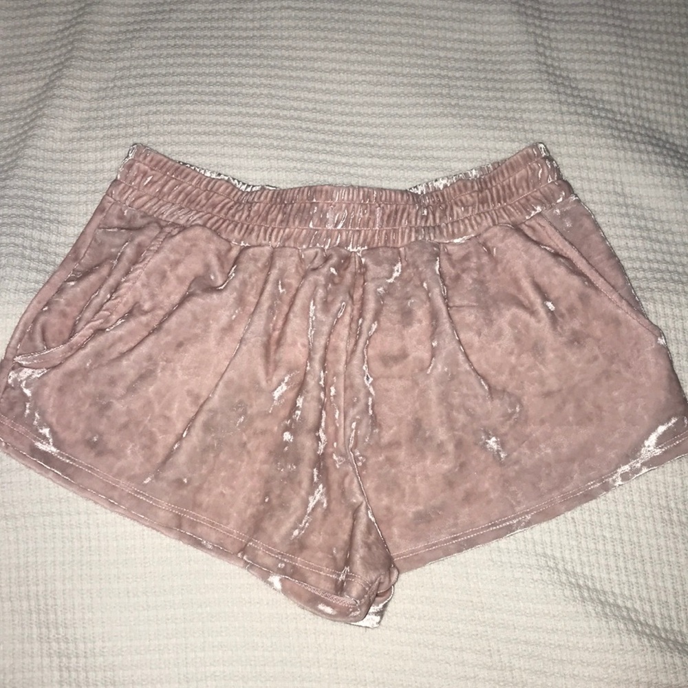Pink Velvet shorts